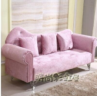 簡約歐式小型布藝沙發組合小戶型臥室雙人沙發客廳組裝三人貴妃椅MBS 【麥田印象】