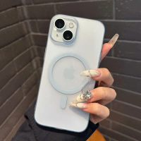 CrashStar Magsafe Frosted Translucent Ultra Thin Hard Shockproof Phone Case Untuk iPhone 16 15 14 Pr