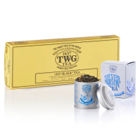 【TWG Tea】純棉茶包迷你茶罐雙享禮物組(1837紅茶 15包/盒+迷你茶罐口味任選20g/罐)