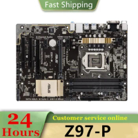 Intel Z97 Z97-P motherboard Used original LGA 1150 LGA1150 DDR3 32GB USB2.0 USB3.0 SATA3 Desktop Mainboard