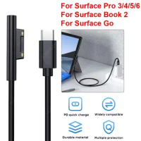 1.5m Charger Adapter PD Fast Charging Cable Cord USB C Power Supply for Surface Pro 3/4/5/6 for Surface Book 2 for Surface Go