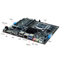 LGA1150 Computer Motherboard H81 Mini ITX Motherboard USB3.0/VGA/HDMI-compatible/RJ45 4/5th Gen Desktop Motherboard 1000Mbps LAN