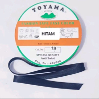 BISBAN SATIN POLOS LEBAR 1CM HARGA PER ROLL ISI 36 YARD Aksesoris