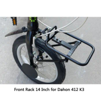14 Inch Folding Bike Front Racks K3 For Dahon Bya412 Aluminum Alloy Front Shelf Folding Bike Front Rack V Brake