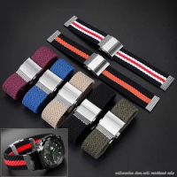 For Casio GM2100 GA2100 GAB2100 modified nylon canvas watch strap Stainless steel buckle Metal adapter Watchband Men Accessories