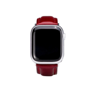 【N.M.N 台灣設計品牌】Apple Watch 智慧手錶帶/極致系列/義大利皮革錶帶 寶石紅 38mm - 41mm