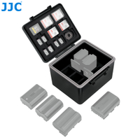 JJC 6 khe cắm pin trường hợp hộp phù hợp với Sony NP-FZ100 Pin cho Sony A7 IV III a7iv a7iii A7R IV III A7S III A6600 VG-C3EM VG-C4EM