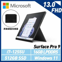 原廠鍵盤護蓋組Microsoft Surface Pro 9 i7/16G/512G 石墨黑QIX-00033(不含筆)