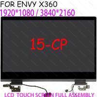15.6'' For HP Envy x360 15-cp 15-cp0704nz 15-cp0599na LCD Touch Screen Digitizer Full Assembly With Hings L25821-001 L23792-001