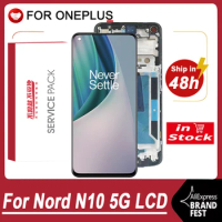 100% Tested 6.49'' IPS LCD For OnePlus Nord N10 5G LCD Display Touch Screen Digitizer Assembly For OnePlus Nord N10 BE2029 Model