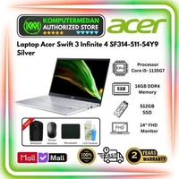 Laptop Acer Swift 3 Infinite 4 SF314-511-54Y9 Intel Core i5-1135G7 RAM 16GB SSD 512GB Iris XE WIN11 