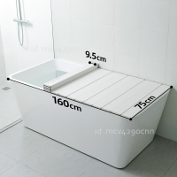 防塵墊 折疊 浴缸蓋板 日本進口折疊浴缸蓋板家用浴室置物架泡澡神器保溫蓋衛生間防塵蓋
