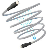 新款魔繩磁啜收納資料線pd超快充適用於蘋果華為type-c手機充電線