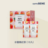【Caffebene 咖啡伴】韓國水蜜桃冷熱沖泡茶 香甜水蜜桃茶(190mlx10包盒)
