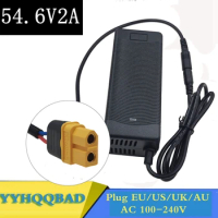 54.6V 2A charger for 48V 2A Battery charger XT60 Socket/connector for 48V 13S Lithium Ebike battery
