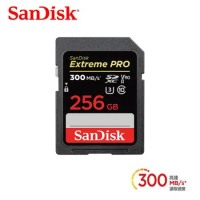 SanDisk 256GB SDXC Extreme Pro 300MB/s SD V90 8K UHS-II