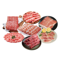 【勝崎生鮮】暖心鍋物肉片7件組-火鍋肉片年菜(1500公克±10% / 7包)
