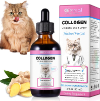 Collagen for Cats Skin and Coat Supplement for Cats Liquid Collagen for Cats Itch Relief for Cats wi