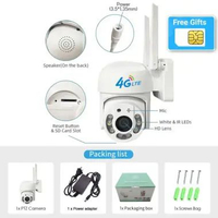 GARANSI CCTV V380 Pro Outdoor Camera Wifi/4G SIM Connection APP 8MP HD CCTV PTZ Night Vision Securit