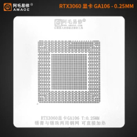 BGA Reballing Stencil Template For GPU Graphics IC chip RTX3060 RX580 GTX1050 N17P GTX1060-GP104 GTX1080Ti-GP102
