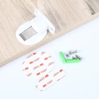 DOOR STOP ALAT PENAHAN PINTU MAGNET BAHAN BESI PENGGANJAL PINTU MAGNETIC DOOR STOPPER PUTIH