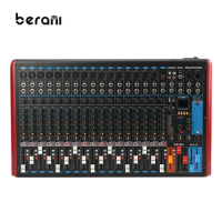 BLM-16 New Product 16 Channel Professional Usb Stereo Digital Music Effect Audio Mixer