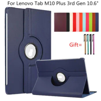360 Rotating Case for Lenovo Tab M10 Plus 10.6 Gen 3 Tablet Case TB125FU TB128FU Smart Cover Funda Tab M10 Plus 3rd Gen Case
