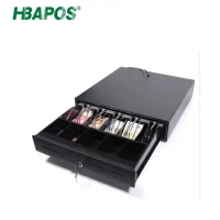 HBA-405B Cash drawer position key lock Auto Cash Drawer cash box POS Cash Drawer 5 bill tray 5 coin tray Cash Box Classify Store