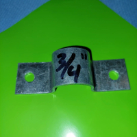 Klem/Clamp pipa / omega 3/4\ inch Galvanis ( Bahan Tebal )"