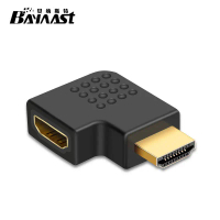 2025 Left/Right Angled HDMI Right Angle Adapter TV HD Data Cable Male to Female Converter