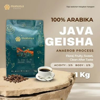 Biji Kopi Arabika Java Geisha 1Kg Manasa Coffee Beans Kopi Bubuk Anaerob Process Manual Brew Beans /