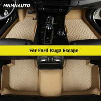 MNMNAUTO Custom Car Floor Mats For Ford Kuga Escape 2012-2023 Auto Carpets Foot Coche Accessorie