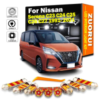 ZUORUI Canbus Car LED Interior Light Kit For Nissan Serena C23 C24 C25 C26 C27 1991-2017 2018 2019 2020 2021 Led Bulbs No Error