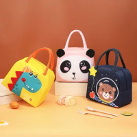 New 1PC Kawaii Portable Fridge Thermal Bag Women Children's School Thermal Insulated Lunch Box Tote Food Small Cooler Bag Pouch