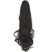 TOPREETY Heat Resistant Synthetic Hair 160gr Wavy Claw Ponytail hair extensions CP-888