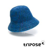 【tripose】GAIL 手工Raffia後染拉菲草帽 帽簷7cm(寶藍)
