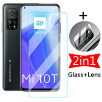 2in1 Screen Protective Glass for Xiaomi Mi 10T Pro Tempered Film on Xiomi Mi 10 T Mi10 Lite 5G Mi10t 10tpro Camera Len Protector