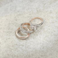 3in1 Zirconia Ring Wedding Ring ROM Ring Ring