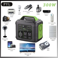 110V 220V AC 300W Portable Power Station Pure Sine Wave 80000mAh Generator Powering Car Refrigerator TV Drone Laptops