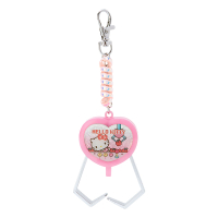 小禮堂 Hello Kitty 夾子造型塑膠鑰匙圈 玩具鑰匙圈 玩具吊飾 (粉 遊戲街) 4550337-841877