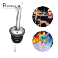 Stainless Steel Pourer Whisky Liquor Oil Wine Bottle Pourer Cap Spout Stopper Mouth Dispenser Bartender Kitchen Bar Accessories