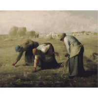 【ArtLife 藝術生活】DT035米勒 拾穗40*50CM(數字油畫 DIY DIY數字油畫 交換禮物 畫畫玩具)