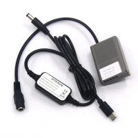 USB type-C PD Adapter Cable+PS-BLN1 BLN-1 BLN1 Dummy Battery For Olympus OM-D E-M5 II 2 E-M1 PEN E-P5