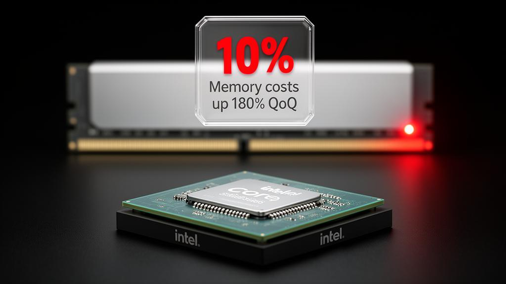 インテル、メモリー価格高騰を受けPC向けCPUを10%値上げへ — BigGo 