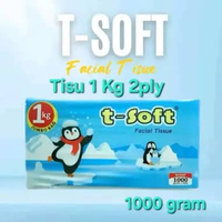 T- Soft Facial Tissue 2ply 1000 gram tisu 1 Kg tisu wajah
