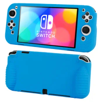 Silicone Case for Nintendo Switch OLED Anti-slip Protective Cover Case Nintendo Game Console Silicone Case