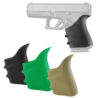 Tactical Grip Rubber Case Frosted Toy Gun Grip Cover Non-Slip Dovetail Grip Cover Fits For Gen1-2-5 P3 Glock19 23 32 38