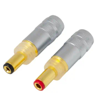 Oyaide DC-2.1G DC2.5G DC21GL DC-25GL Gold Plated DC Plug Jack Connector, For Audio Connector Plug