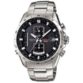 CASIO EDIFICE系列 終極元素太陽能電波運動錶-鋼帶-銀-EQW-A1110D-1ADR
