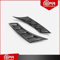 Car-styling For Honda Civic Type R FK8 FK7 EPA Style Carbon Fiber Glass Front Fender Vent Trim For FK7 FK8 FRP Air Intake Duct